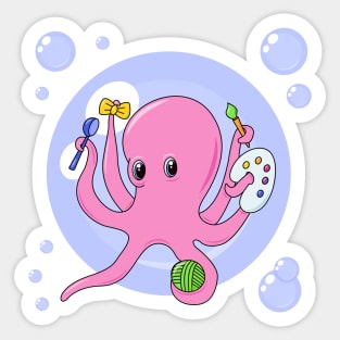 Multi-armed octopus Sticker